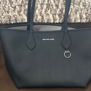 Michael Kors Black Tote with Gold Ring